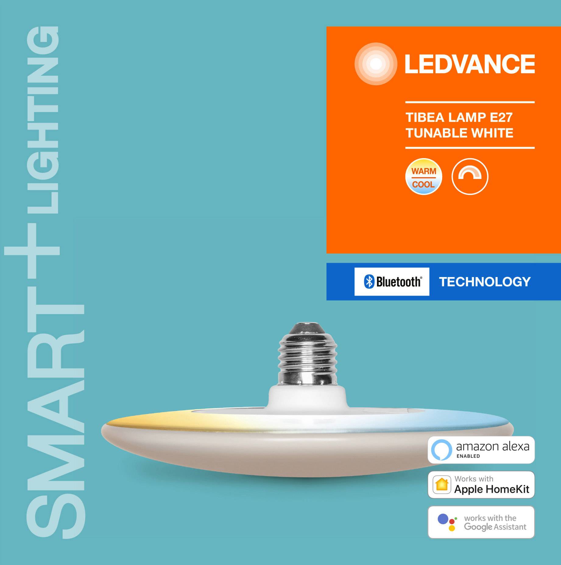 LEDVANCE SMART+ TIBEA LAMP E27 TUNABLE WHITE E27 22 W blanc chaud