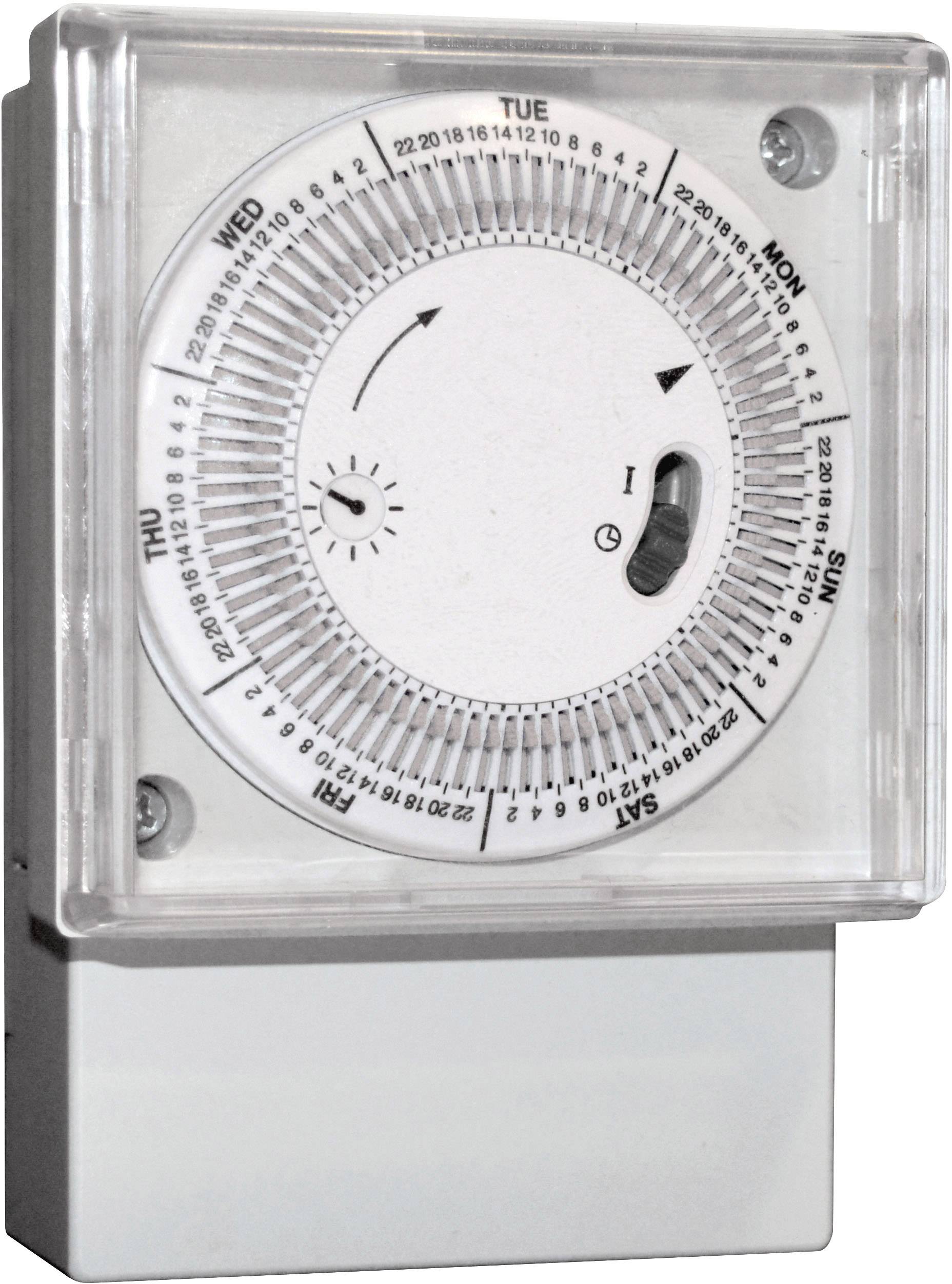 Wallair 1IO0020 Minuterie analogique programme hebdomadaire 3500 W IP30