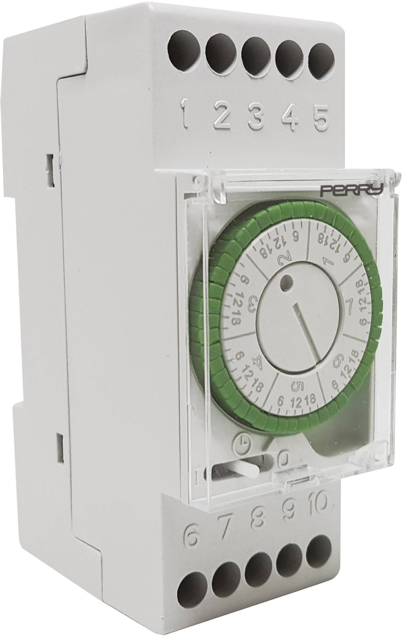 Wallair 1IO0024 Minuterie analogique programme hebdomadaire 3500 W IP20 réserve de marche