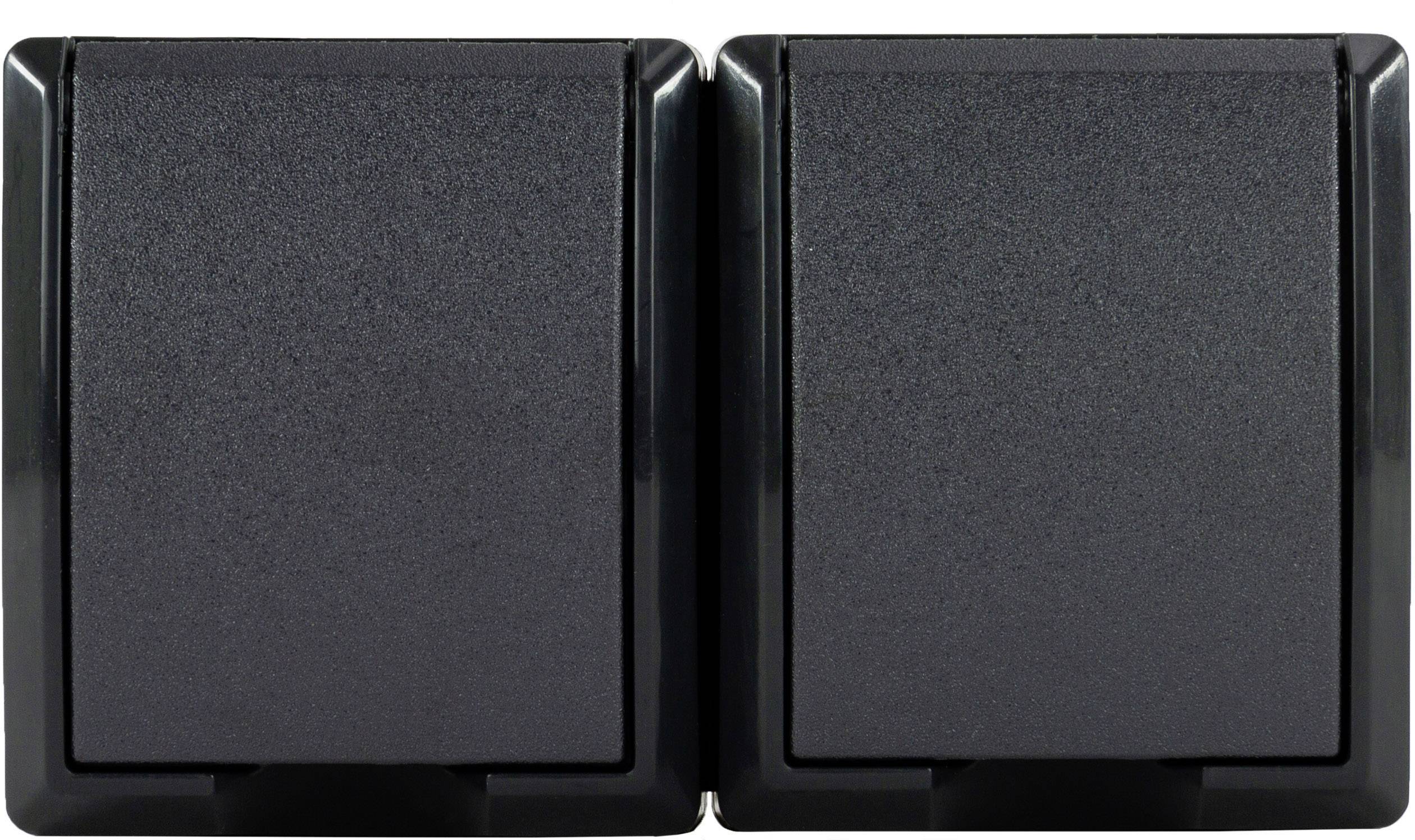 REV 0007091900 Prise de courant en saillie IP44 anthracite