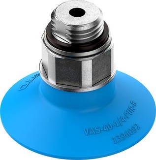 Pièce de rechange pour robot aspirateur : Capuchon d'aspiration bleu avec embout métallique.