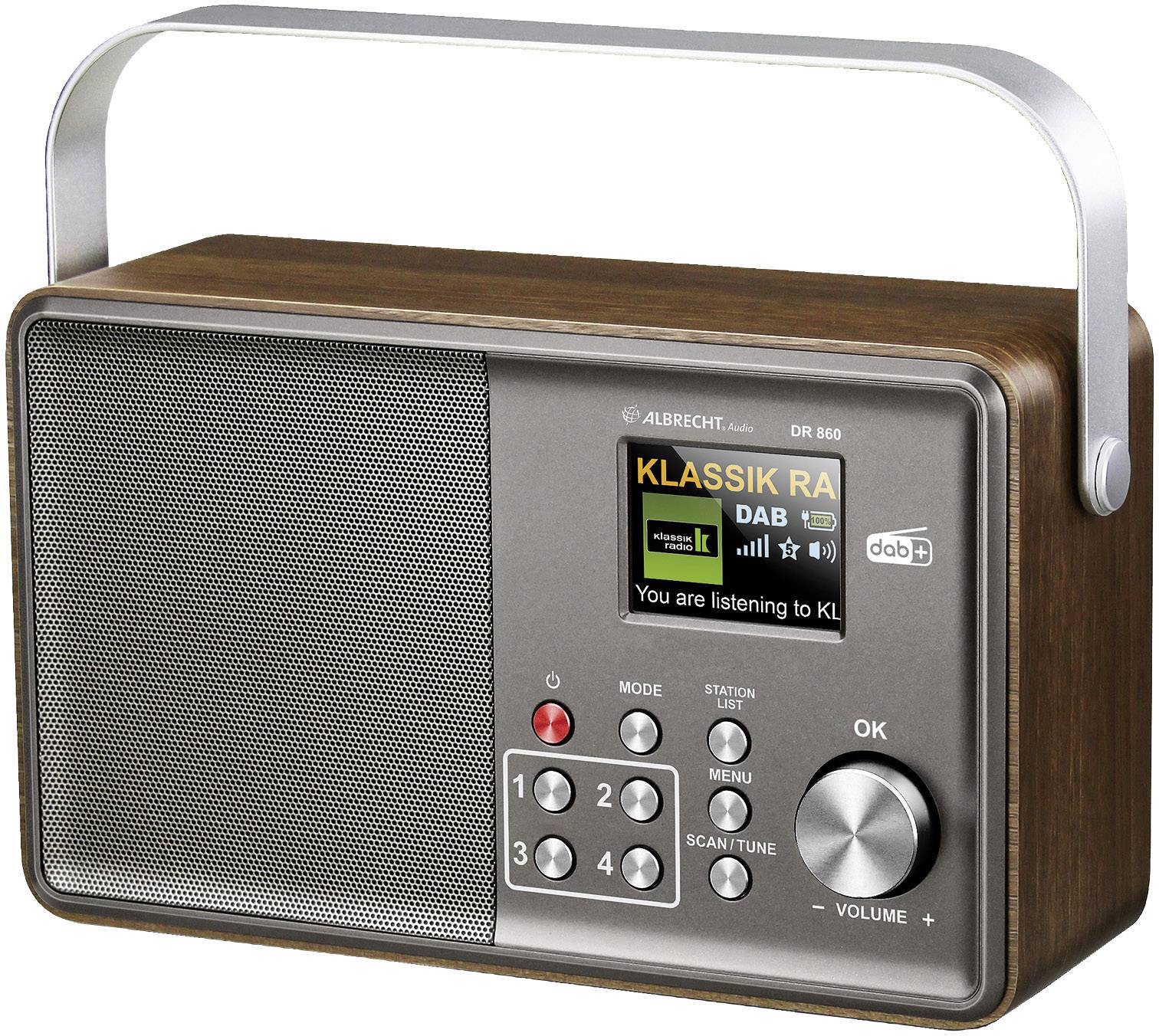 Albrecht DR 860 Senior Radio portative DAB+, FM
