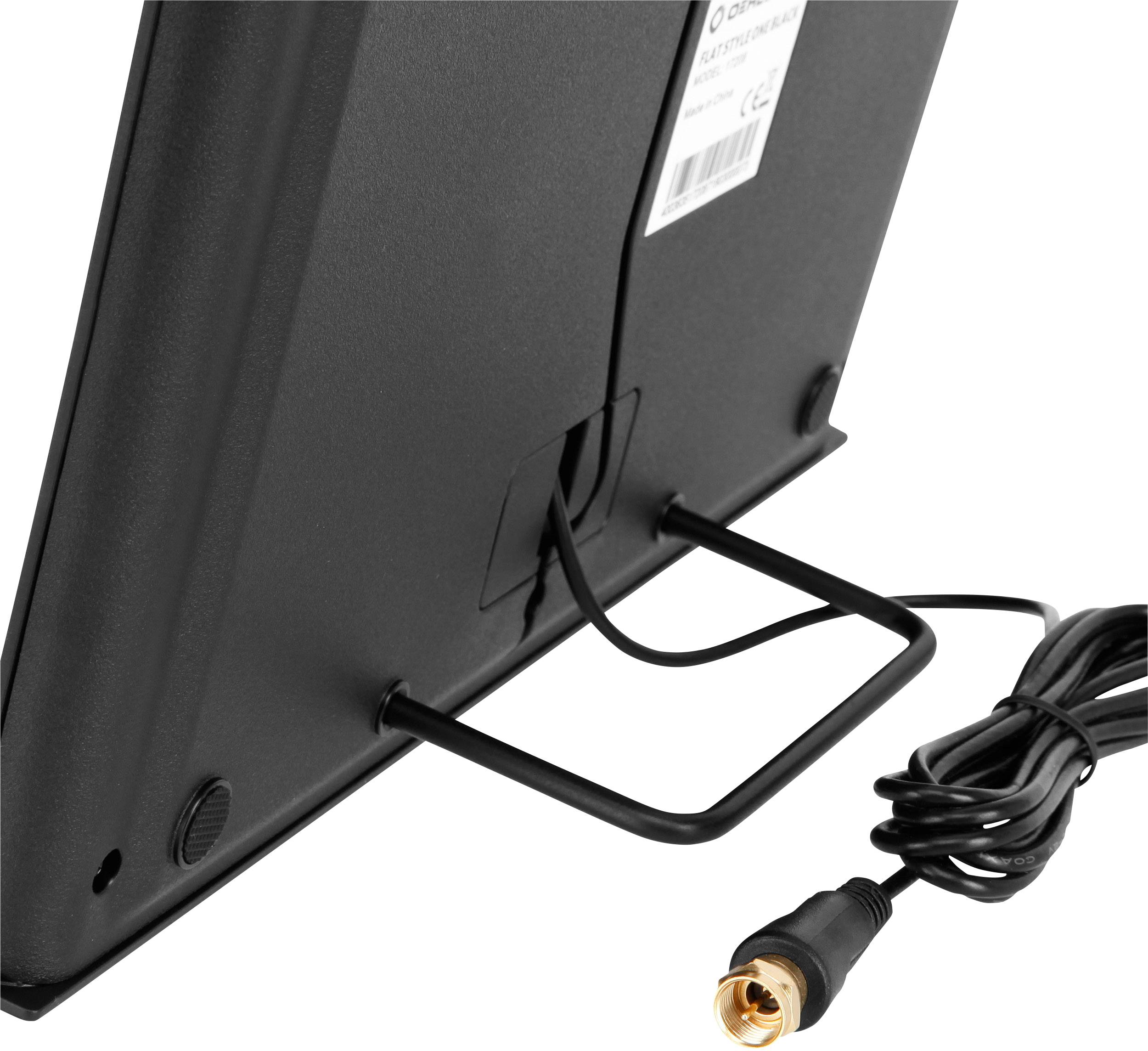 Oehlbach Flat Style One Antenne plate DVB-T/T2 active intérieure noir