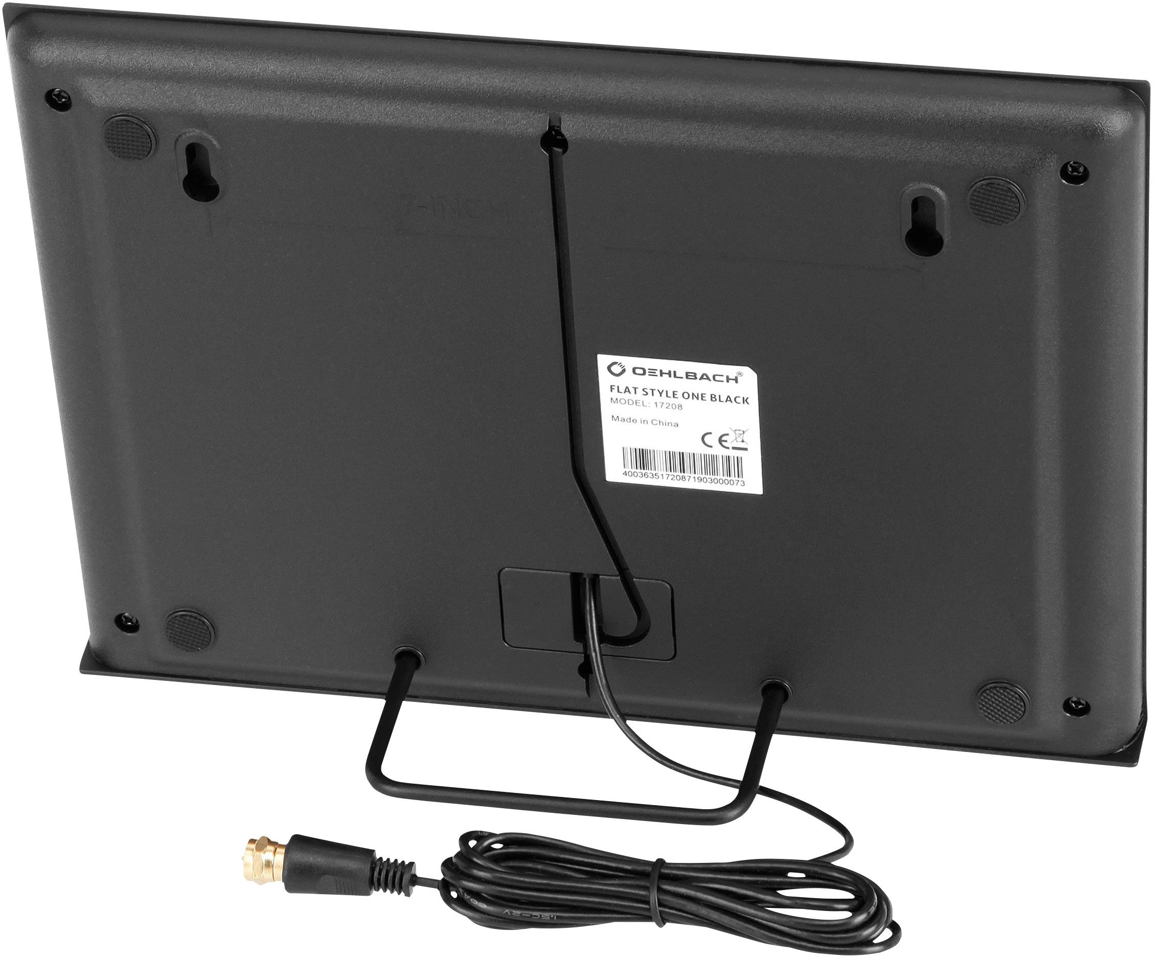 Oehlbach Flat Style One Antenne plate DVB-T/T2 active intérieure noir