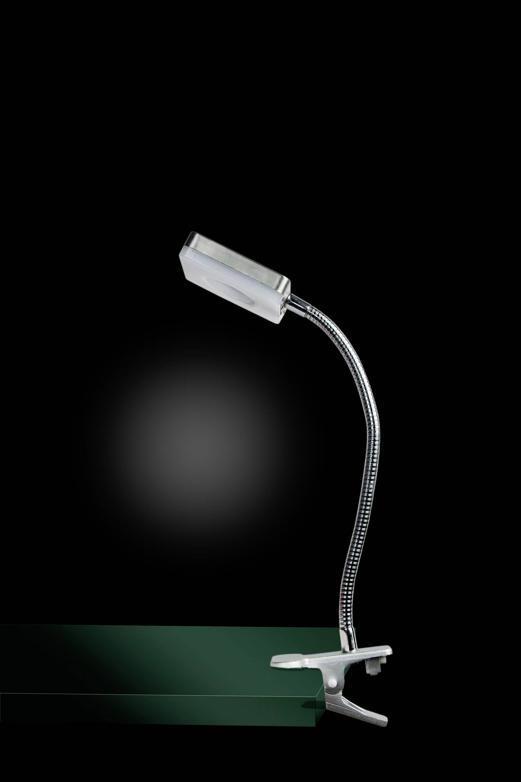 Lampe LED à pince 4 W 1x LED intégrée WOFI 412701649011 nickel (mat) 1 pc(s)