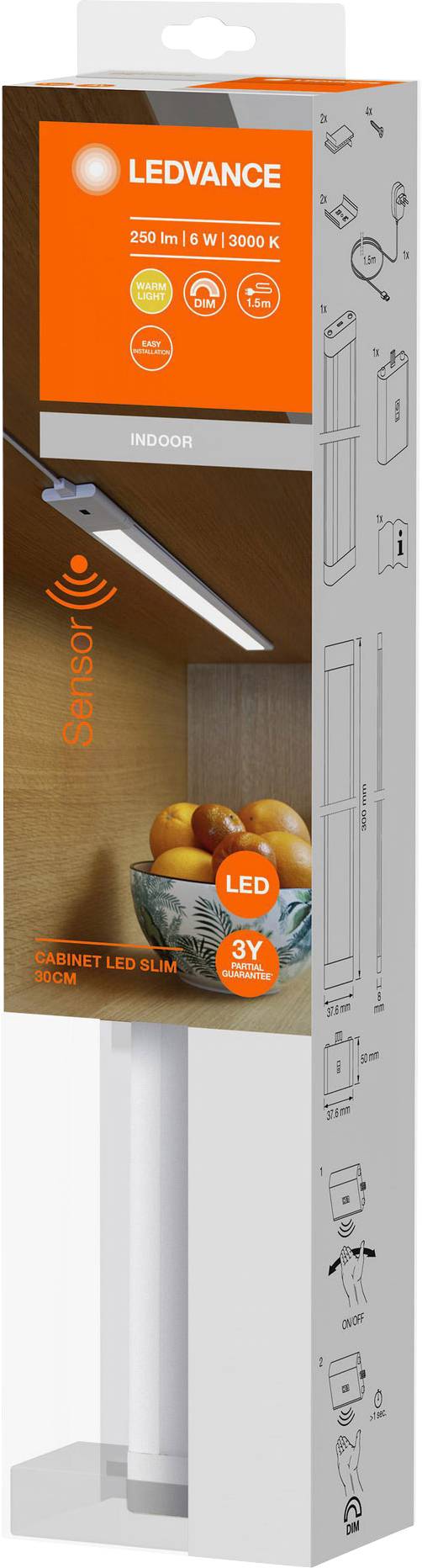 LEDVANCE Cabinet LED Slim L Éclairage LED pour meuble LED 6 W