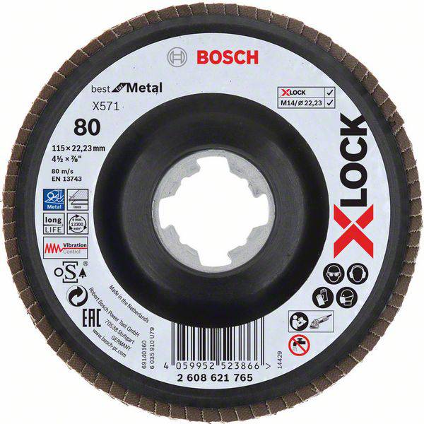 Bosch Accessories 2608621765 X-LOCK Disque segmenté Diamètre 115 mm