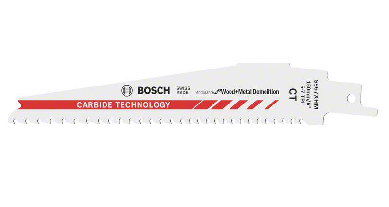 Bosch Accessories 2608653271 Lame de scie sabre S 967 XHM, endurance for Wood and Metal Demolition, lot de 1 Longueur lame de