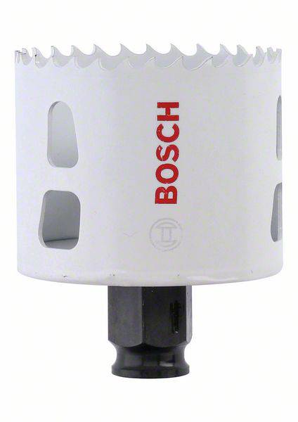 Couronne de scie à métaux avec logo Bosch, adaptée pour le perçage de grands trous dans divers matériaux.