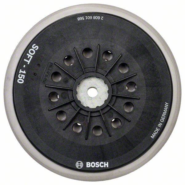Bosch Accessories 2608601568 Plateau de ponçage multitrous souple, 150 mm, pour GEX 150 AC, - Turbo, GEX 125-150 AVE Ø 150 mm