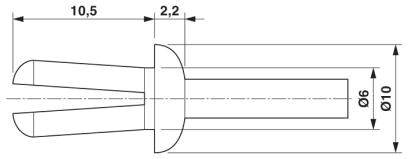 Phoenix Contact RVT-PA 6 Rivet à expansion 100 pc(s)