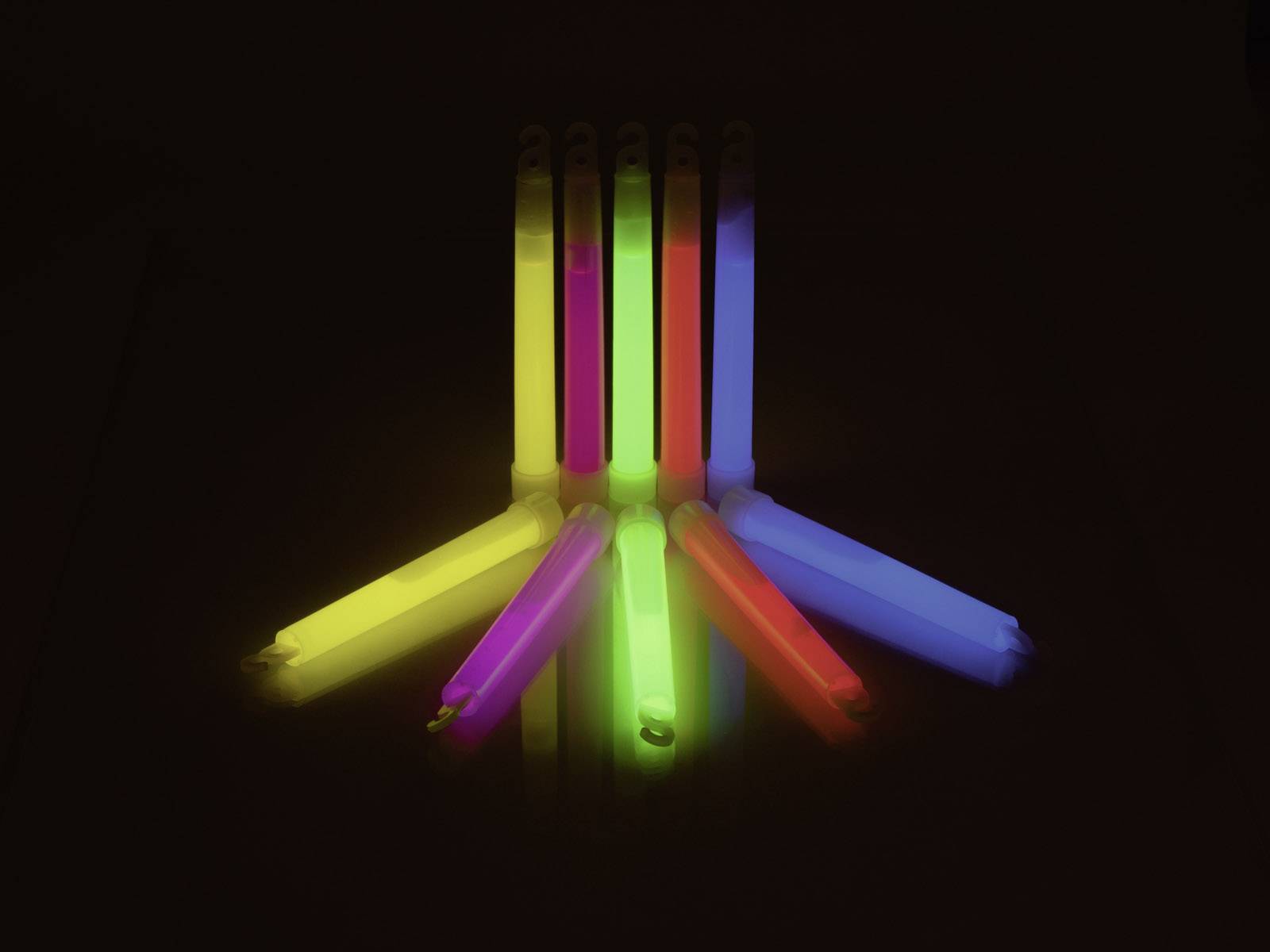 Europalms Jeu de bâtons lumineux 12 pièces vert 150 mm