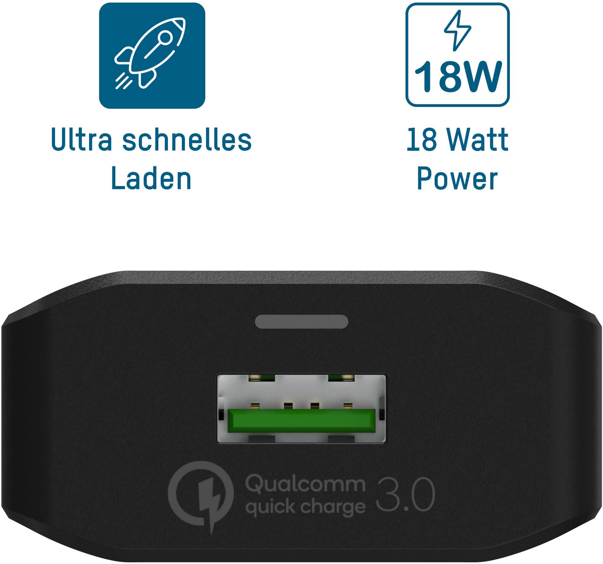 Ansmann Home Charger 130Q Chargeur USB 18 W 1x USB-A noir intérieure