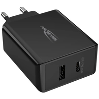 Ansmann Home Charger 254PD Chargeur USB 65 W 1x USB-A, 1x USB-C® Power Delivery noir intérieure GaN Ansmann Home Charger 254PD Chargeur USB 65 W 1x USB-A, 1x USB-C® Power Delivery noir intérieure GaN