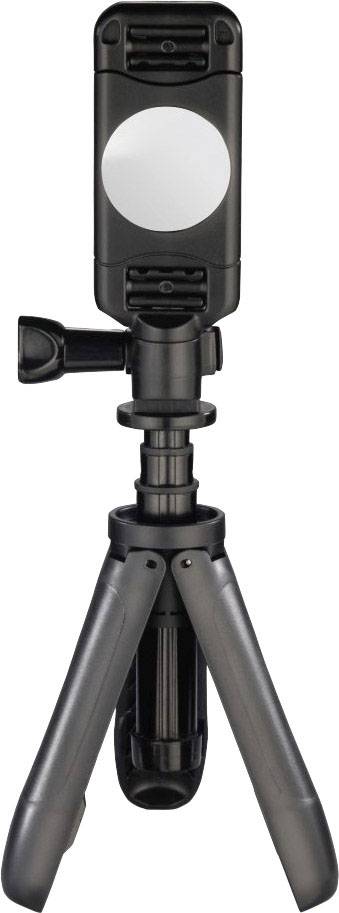 Hama Pocket Mini-trépied 1/4 pouce Hauteur de travail=10 - 20 cm noir avec support pour smartphone