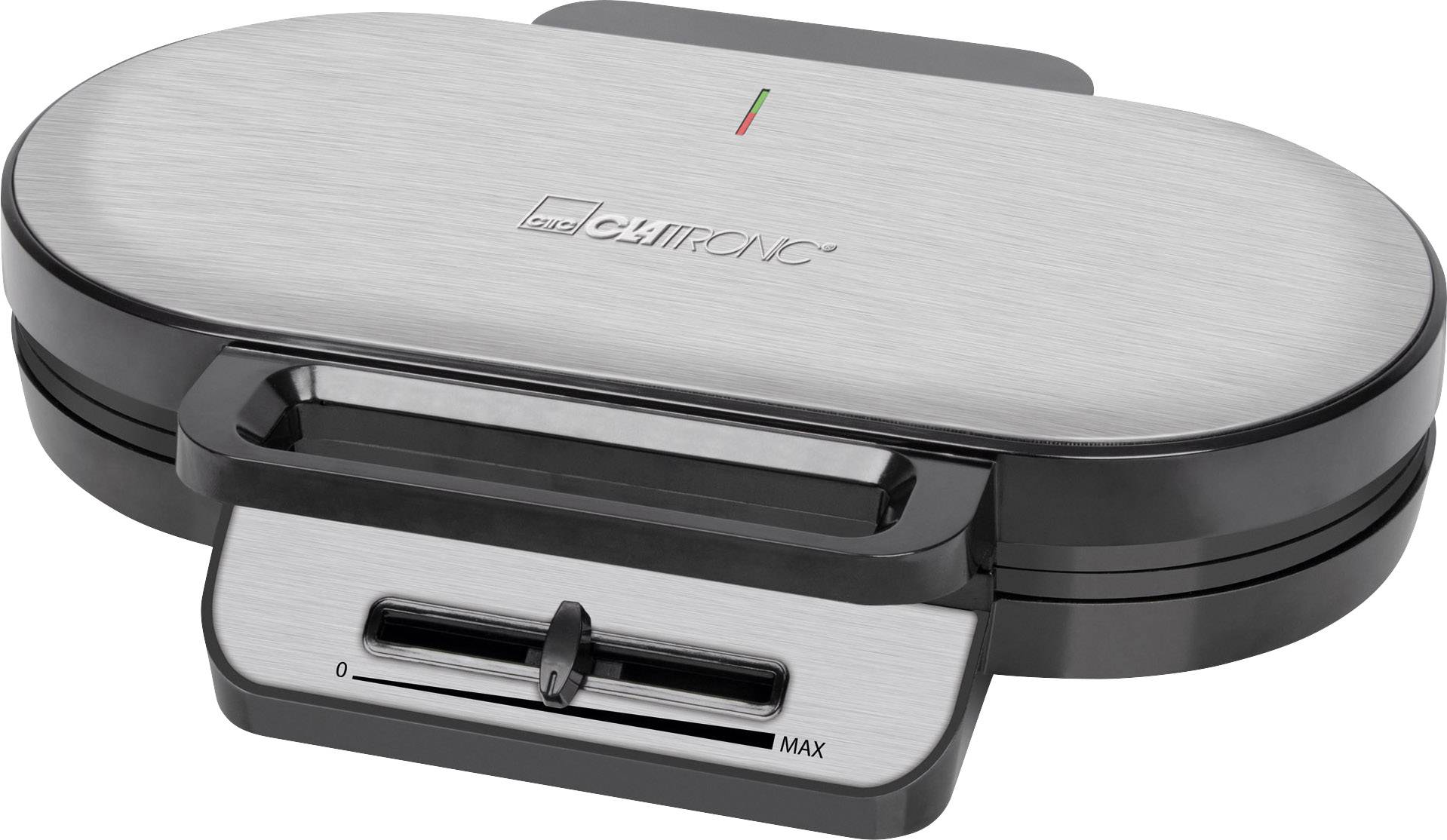 Clatronic WA 3745 Double gaufrier inox, noir