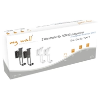 Support mural pour haut-parleur My Wall HS 17 AL inclinable, mobile, rotatif noir 2 pc(s) Support mural pour haut-parleur My Wall HS 17 AL inclinable, mobile, rotatif noir 2 pc(s)