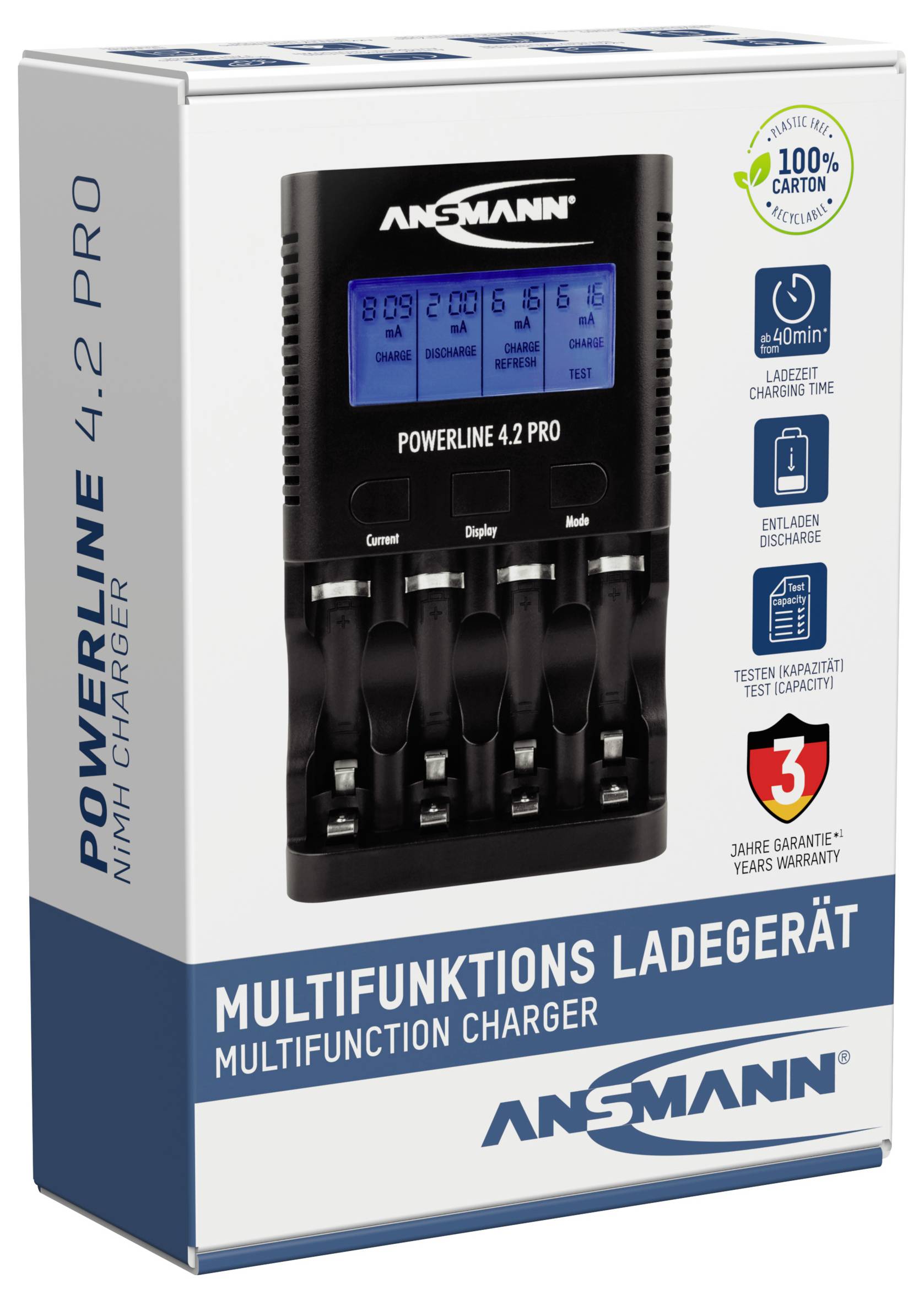 Chargeur de piles rondes NiMH Ansmann Powerline 4.2 Pro