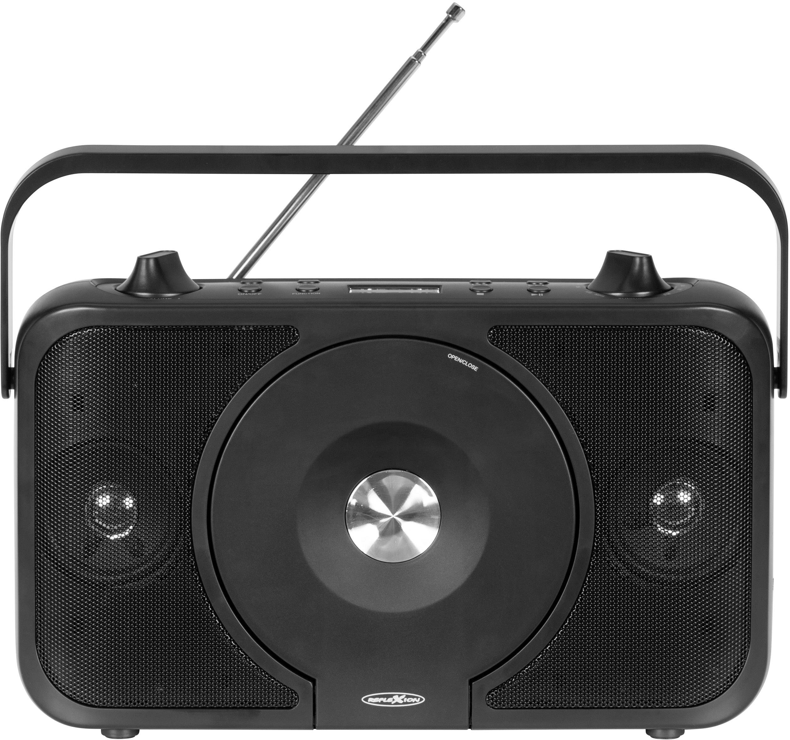 Radio-lecteur CD Reflexion FM AUX, CD, FM touche sensitive noir