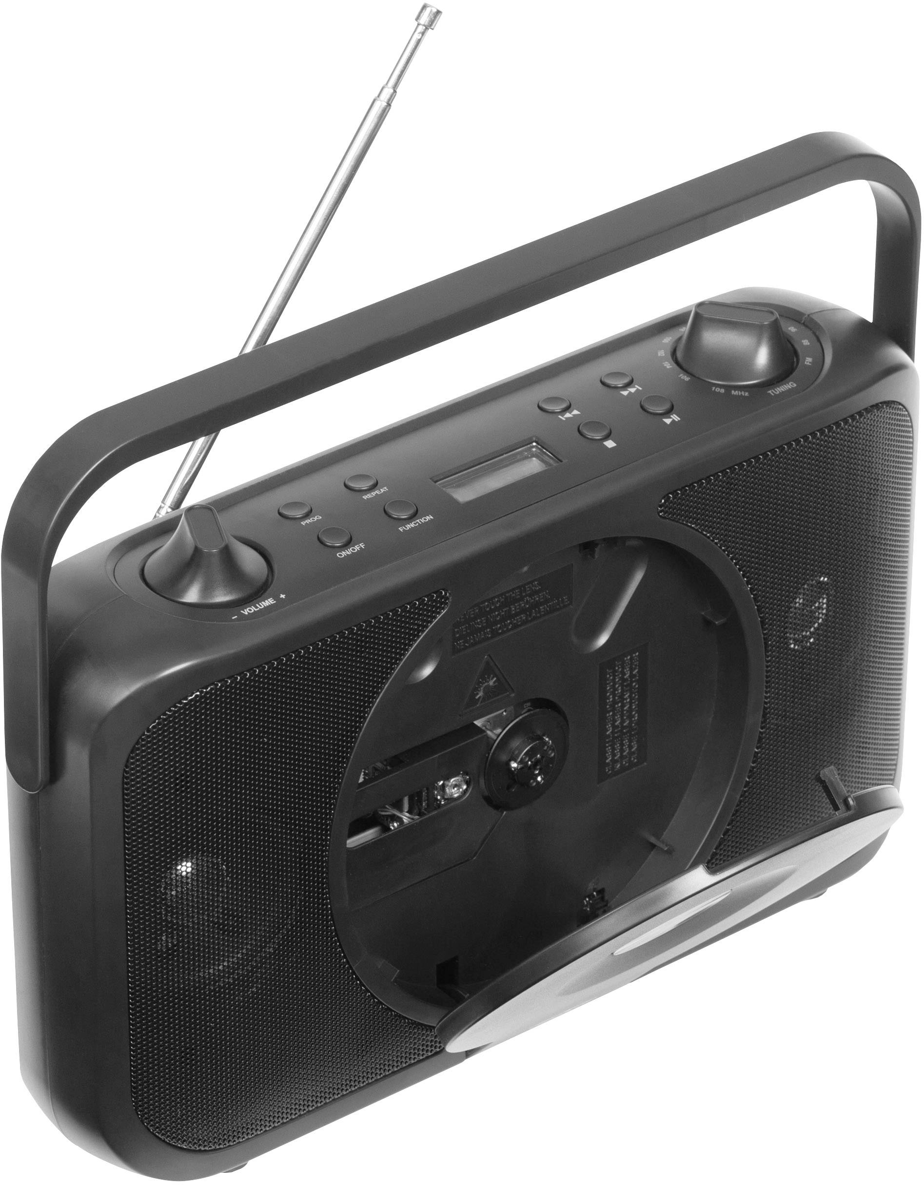 Radio-lecteur CD Reflexion FM AUX, CD, FM touche sensitive noir