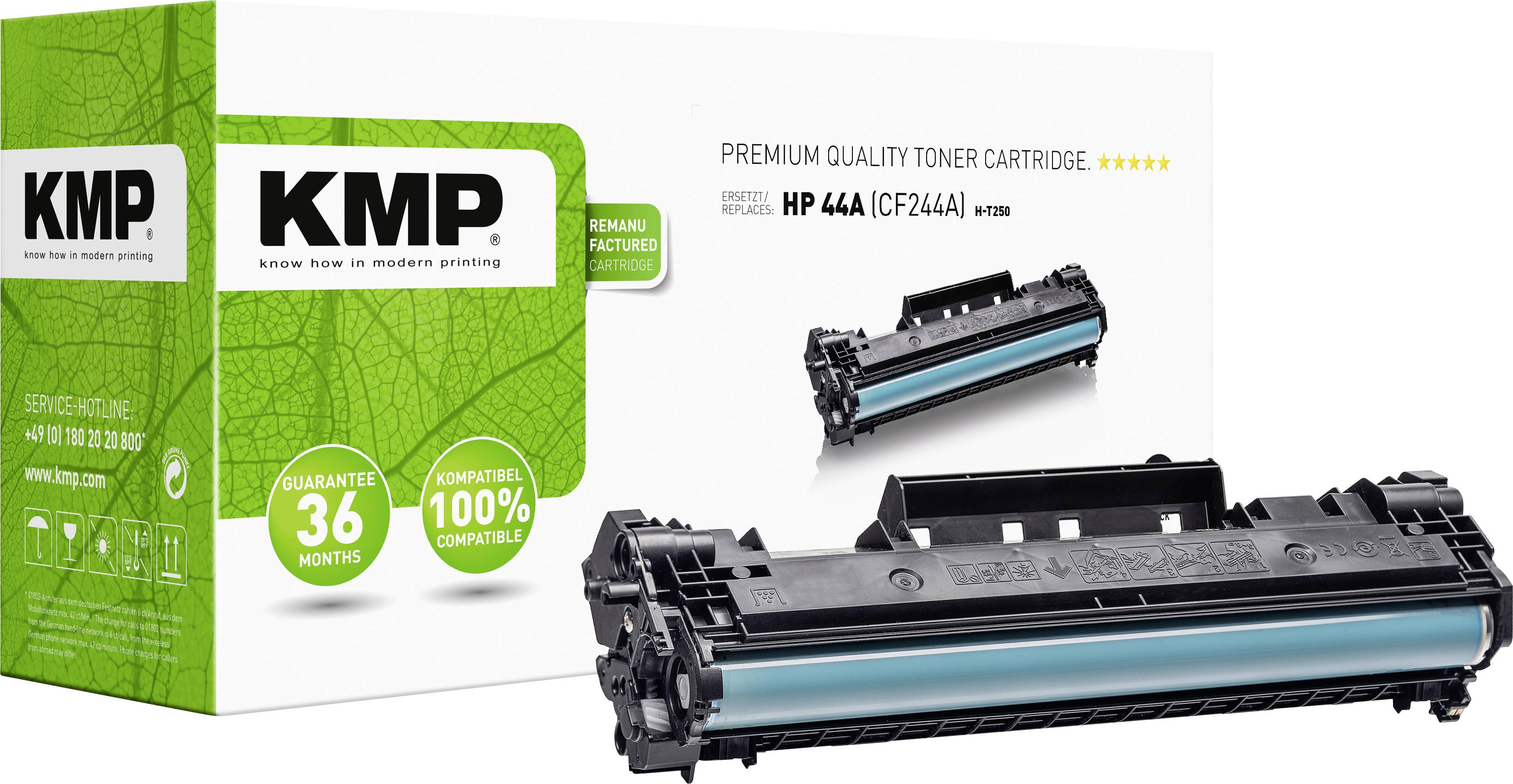 KMP Toner remplace HP 44A, CF244A compatible noir 1000 pages 2551,0000