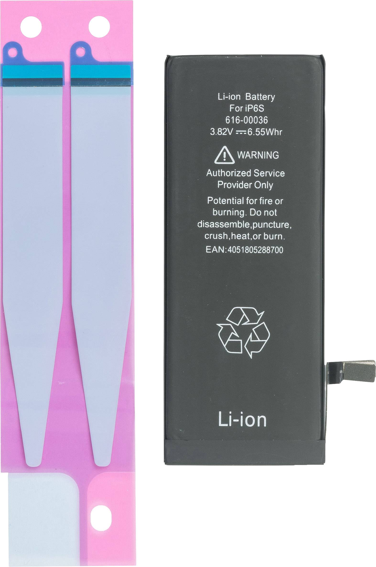 WECELL Batterie pour téléphone portable iPhone 6s 1715 mAh