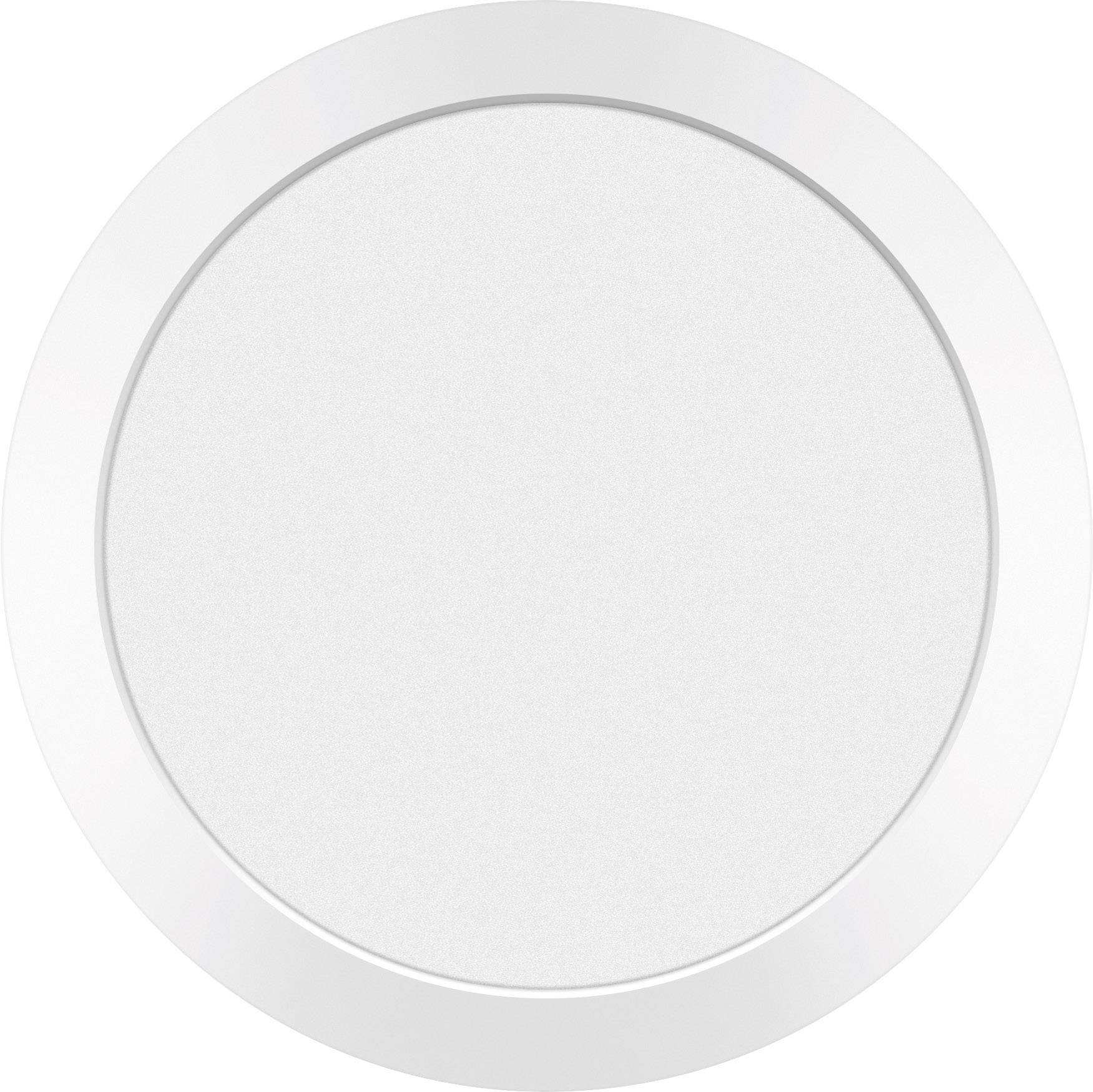 Un objet rond, blanc, plat avec un bord lisse. Probablement un couvercle ou un capot posé sur une surface.