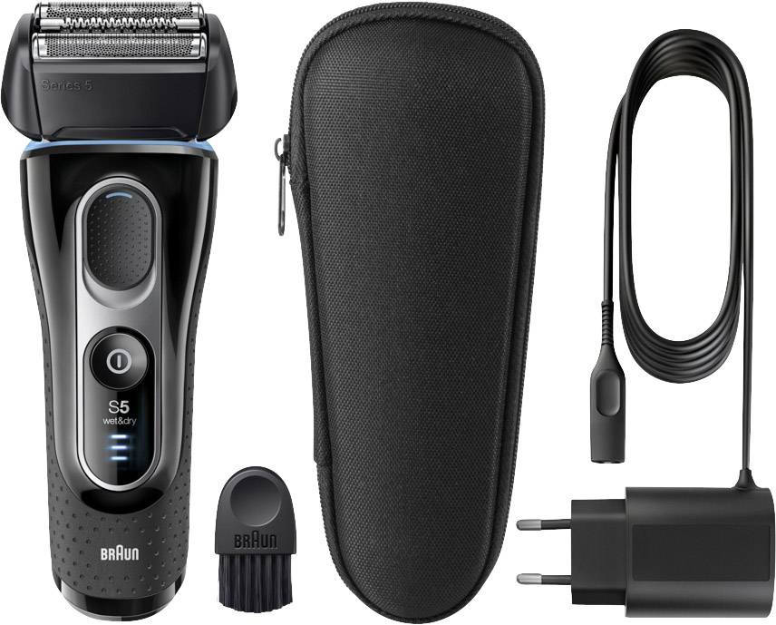 Braun Folienrasierer Schwarz, Blau, Chrom