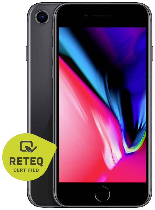 iPhone 8 Reconditionné (très bon) 64 GB 4.7 pouces;11.9 cm() iOS 11;12 Mill. pixelgris sidéral
