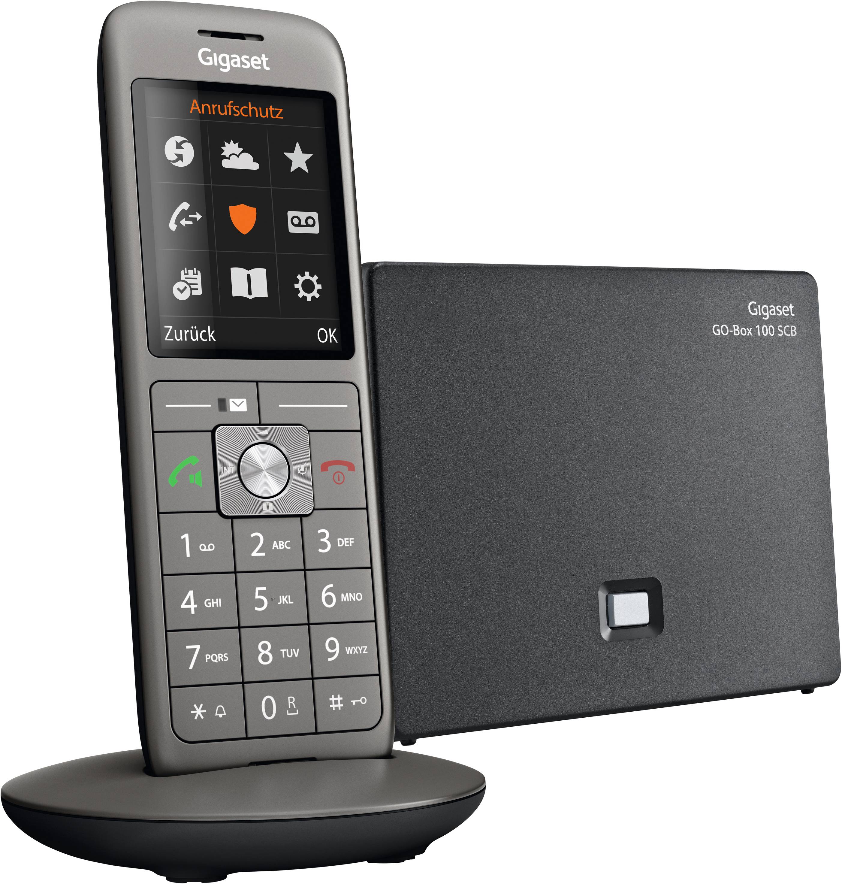 Gigaset CL690A SCB Téléphone VoIP sans fil écran couleur anthracite