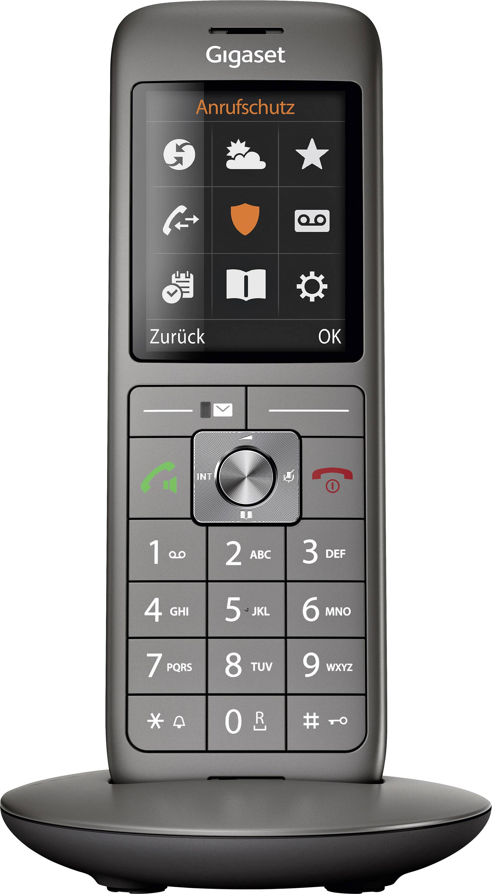 Gigaset CL690A SCB Téléphone VoIP sans fil écran couleur anthracite