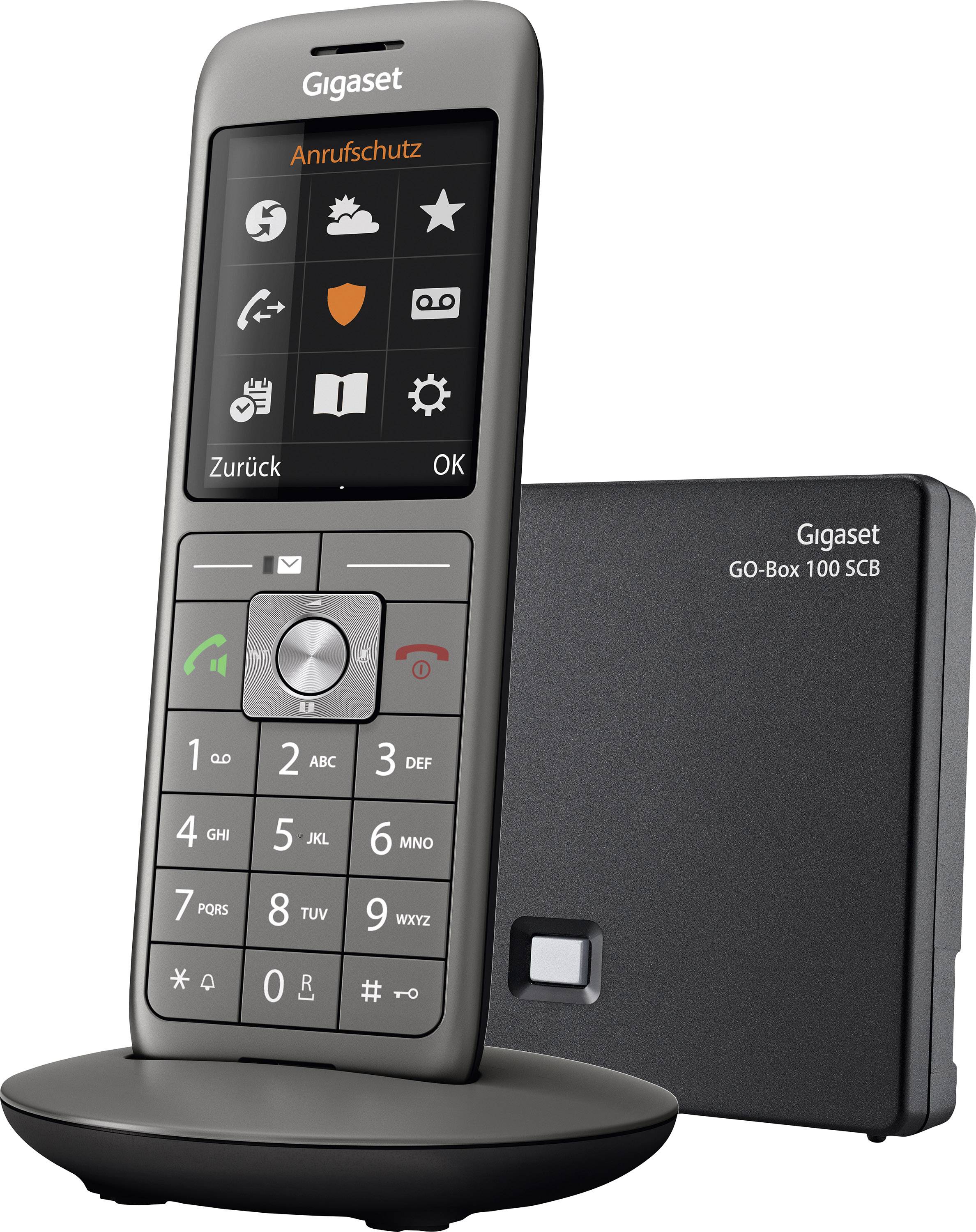 Gigaset CL690A SCB Téléphone VoIP sans fil écran couleur anthracite