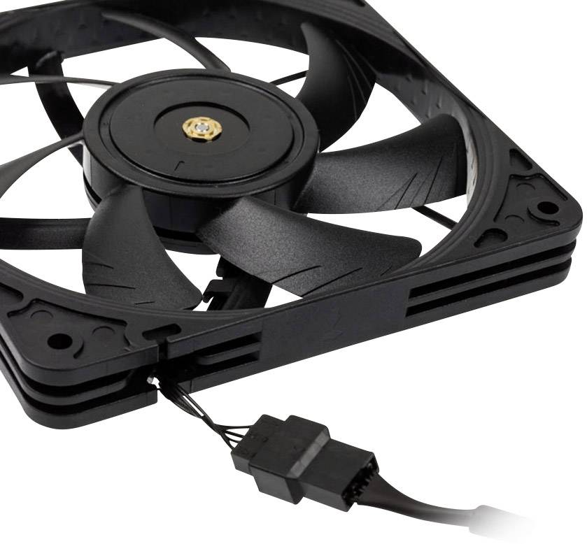 Noctua NF-A12x15 PWM chromax.black.swap Ventilateur pour PC noir (l x H x P) 120 x 120 x 15 mm