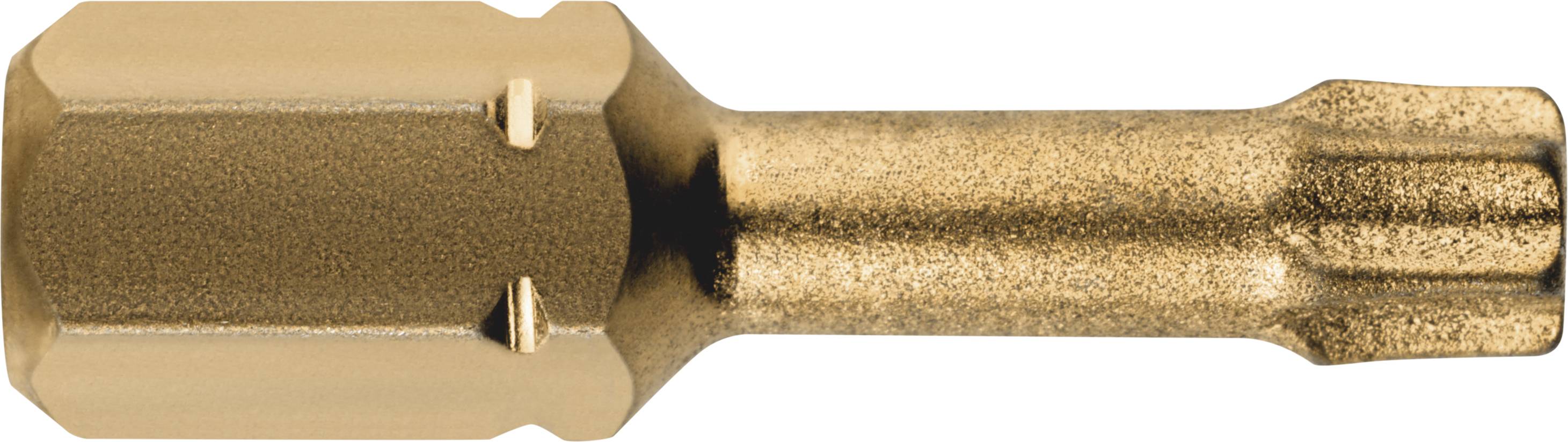 Tournevis à embout hexagonal avec pointe étoilée. Adapté pour les tournevis manuels ou électriques.