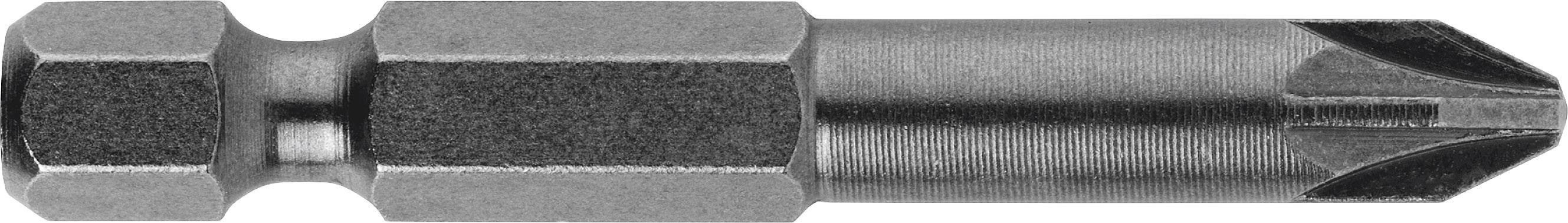 Un embout de tournevis cruciforme en métal avec pointe magnétique, adapté aux outils électriques ou aux perceuses manuelles.