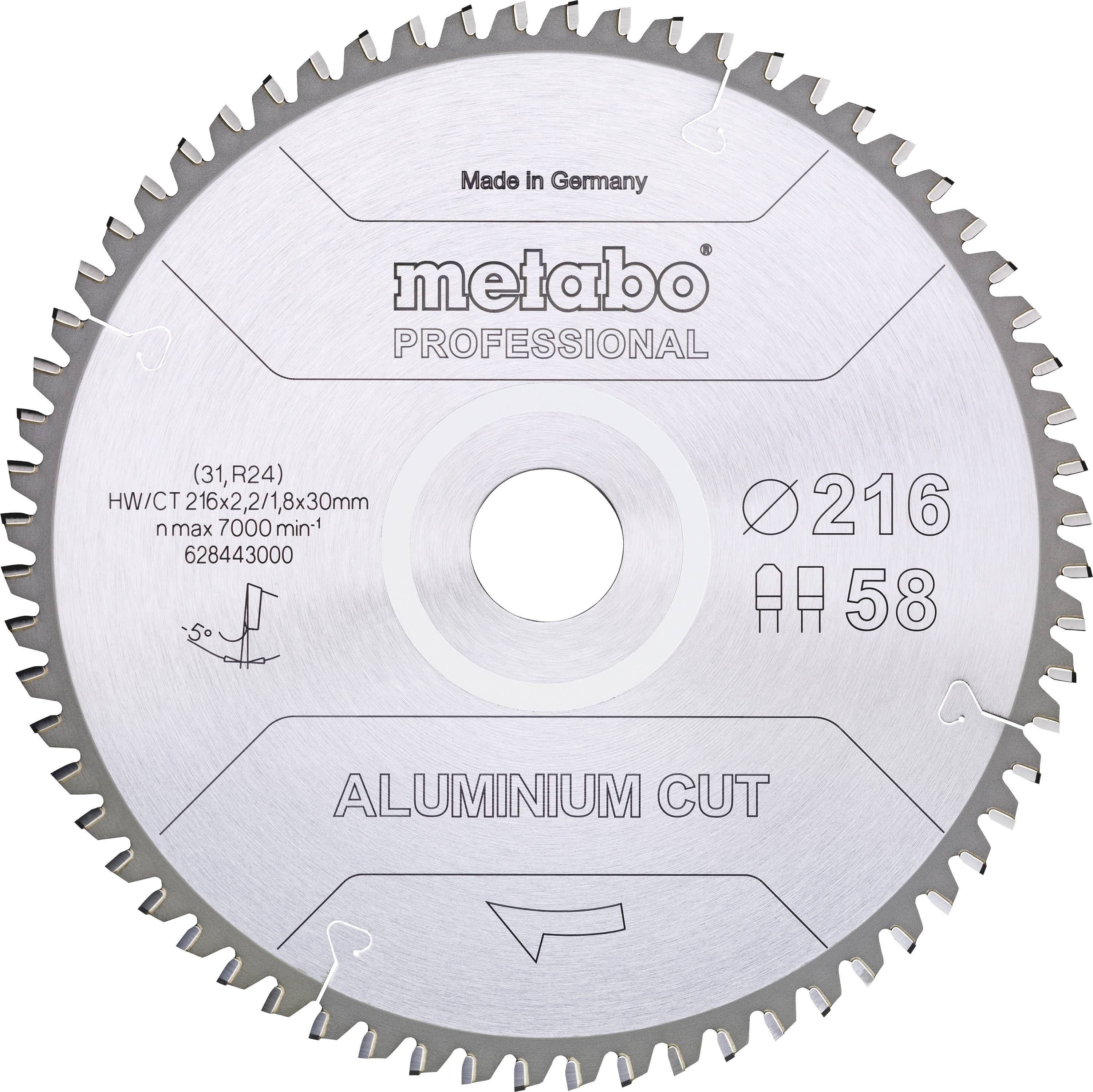 Metabo ALUMINIUM CUT PROFESSIONAL 628288000 Lame de scie circulaire 160 x 20 x 1.2 mm Nombre de dents: 48 1 pc(s)