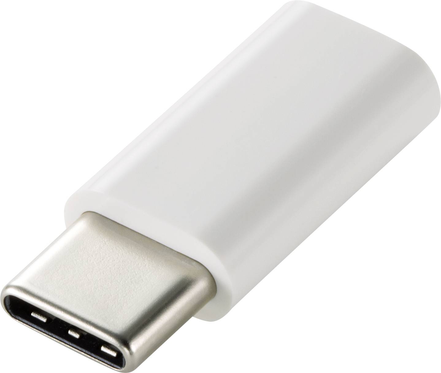 Un adaptateur USB-C blanc utilisé pour connecter et charger des appareils.