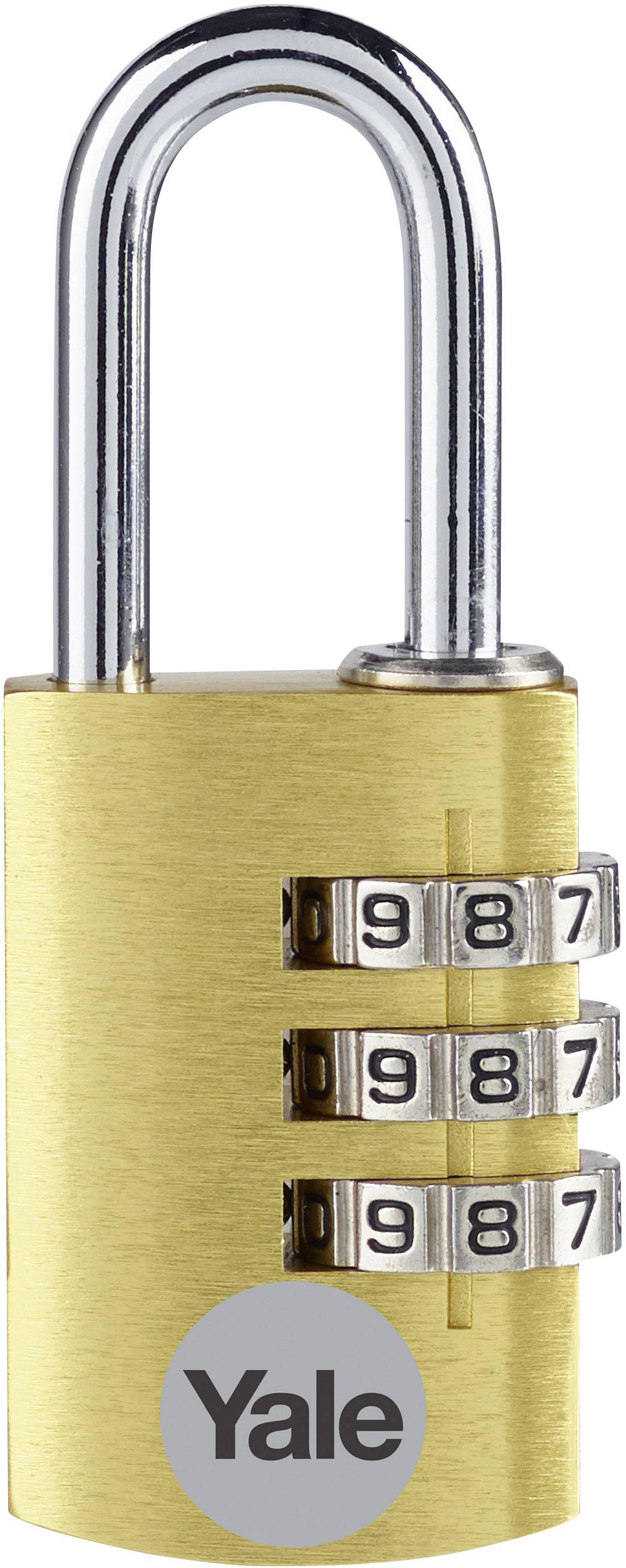 YALE YE3CB/20/121/1/GO Cadenas 20 mm or avec serrure à combinaison