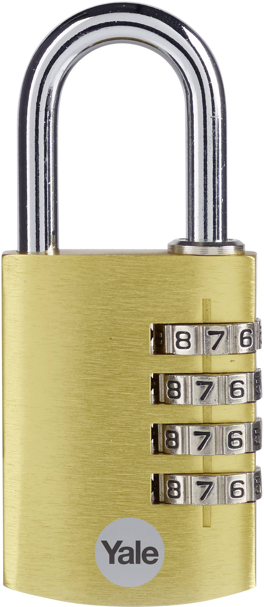 YALE YE3CB/38/131/1/GO Cadenas 38 mm or avec serrure à combinaison