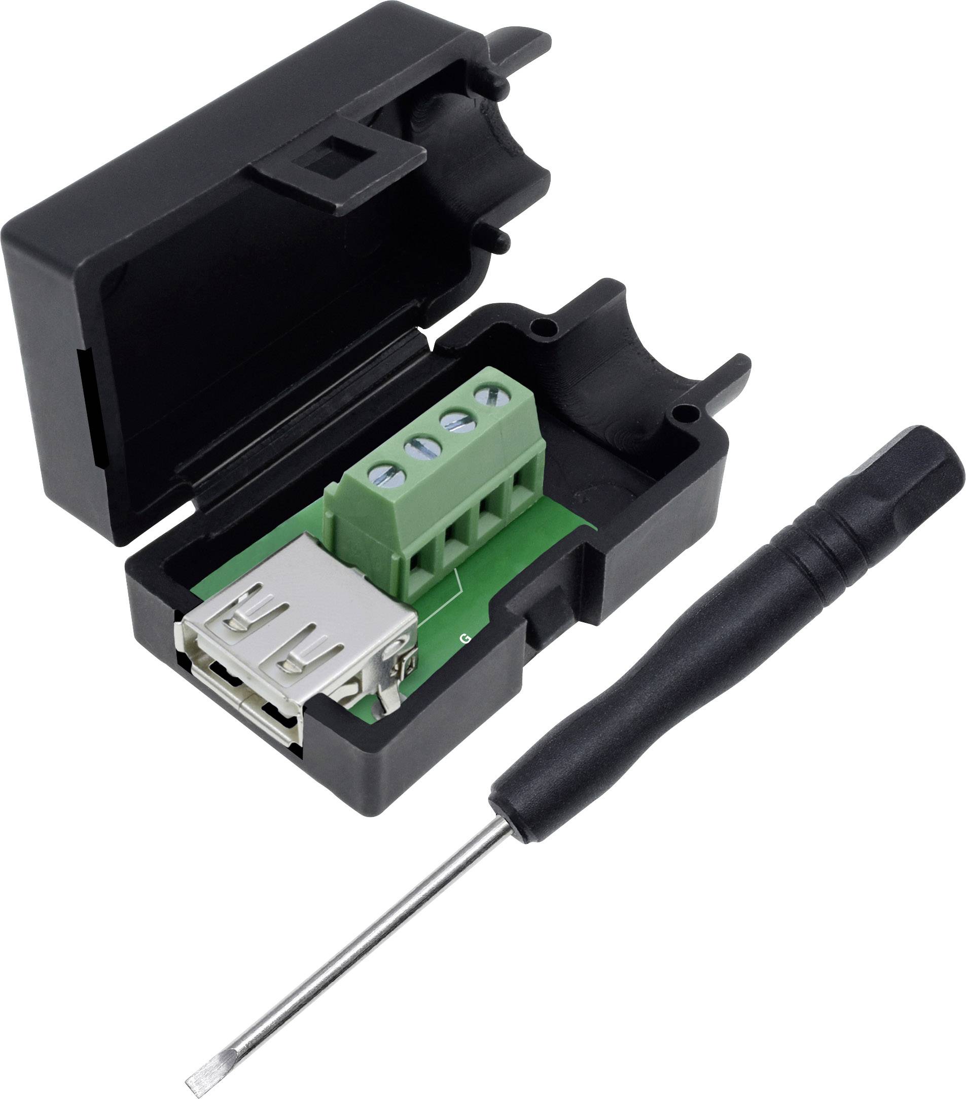 Jeu de douilles modulaires USB 2.0, type A. femelle, droit 2001C199 Quadrios Contenu: 1 pc(s)