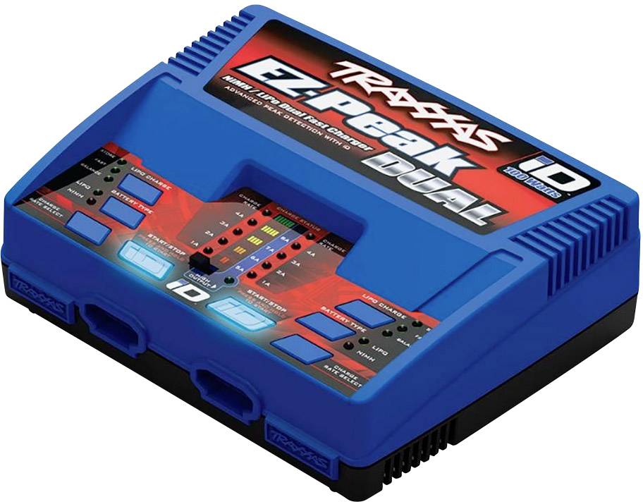Traxxas EZ-Peak Plus Dual Chargeur de modélisme 8 A Li-polymère, NiMH Coupure Miinus-Delta-U, Détection d'accu, Surveillance de