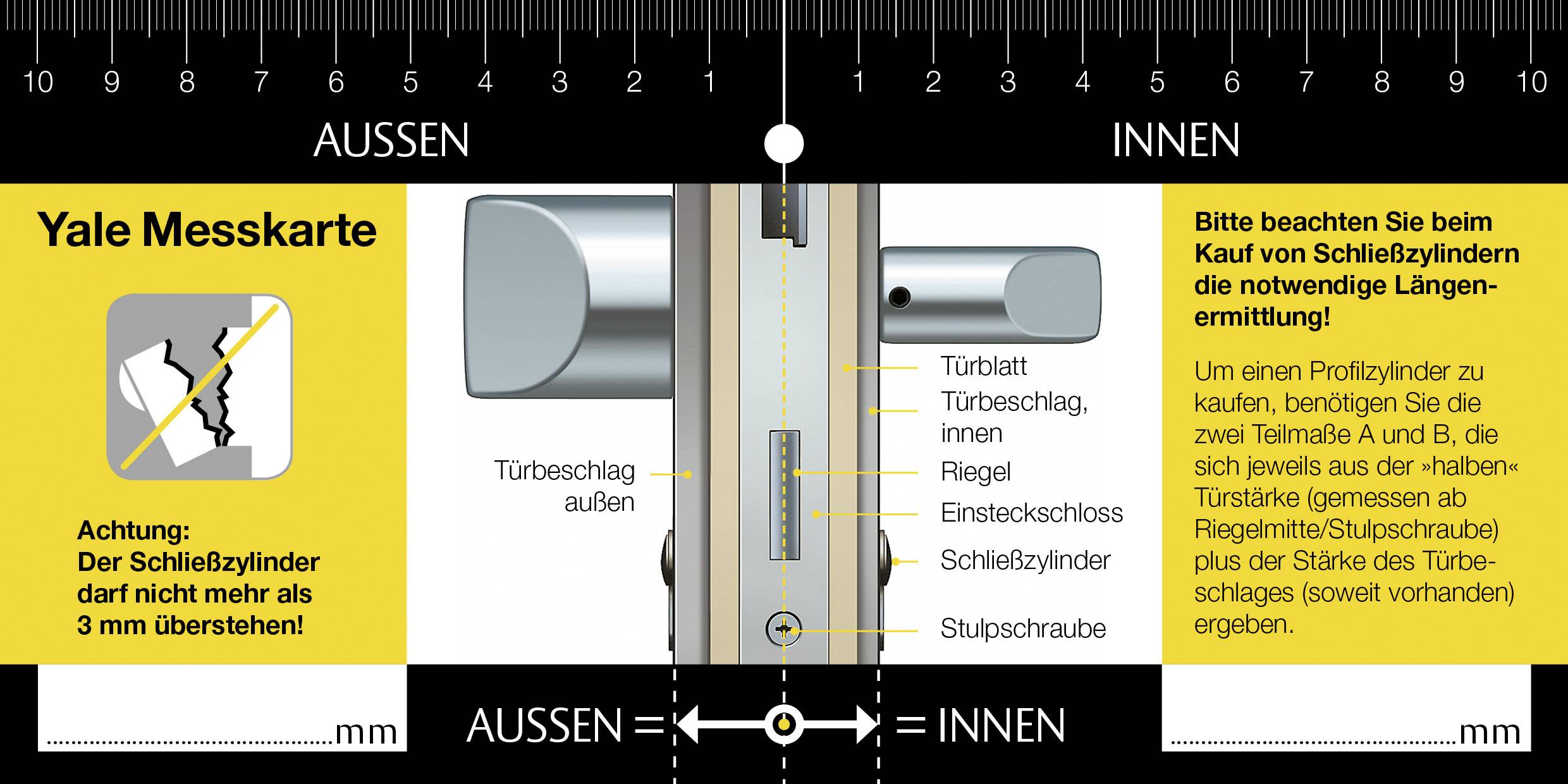 YALE Y002 06883 Double cylindre profilé 31 / 31mm