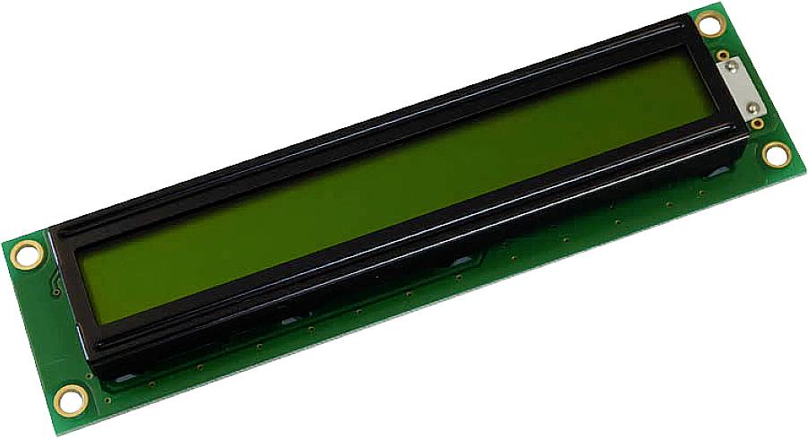 Display Elektronik Écran LCD jaune-vert (l x H x P) 122 x 33 x 11.1 mm