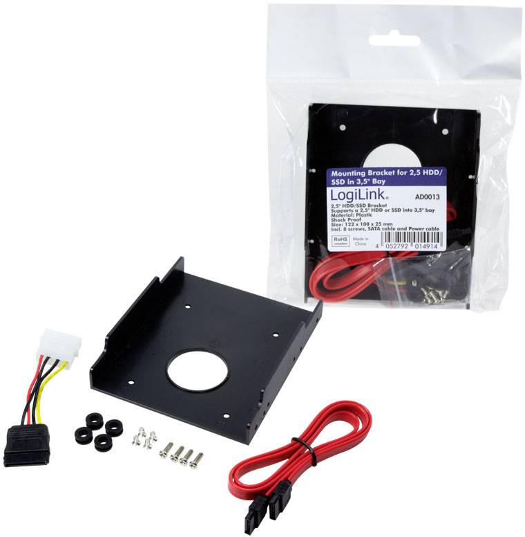 LogiLink AD0013 Cadre de montage pour disque dur 2.5"