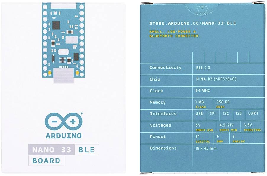 Arduino ABX00030 Carte Nano 33 BLE Nano ARM® Cortex®-M4