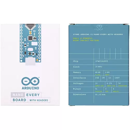 Arduino ABX00033 Carte Nano Every with headers Nano Arduino ABX00033 Carte Nano Every with headers Nano