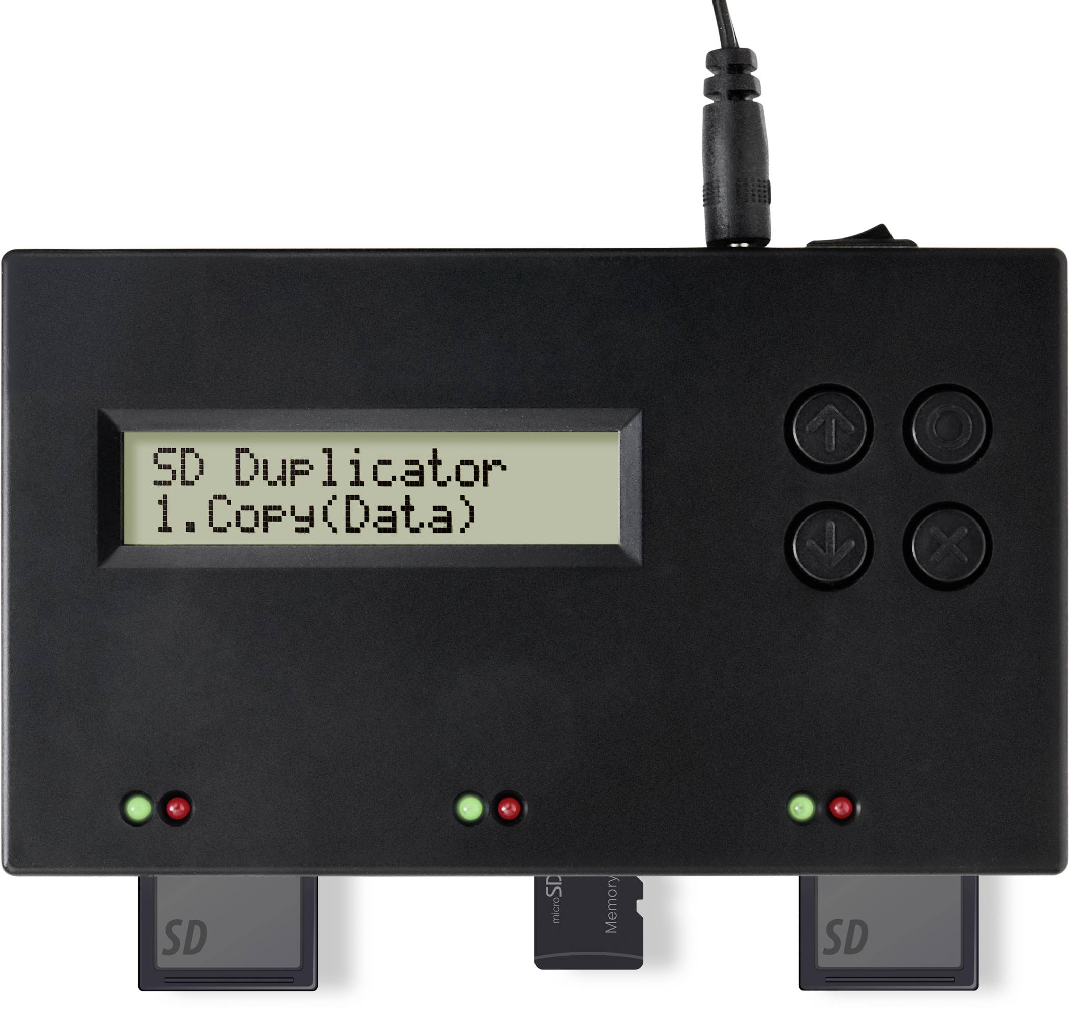Station de copiage pour carte mémoire Renkforce RF-SDD-300 SD, SDHC, SDXC, microSD, microSDHC, microSDXC avec fonction effacement