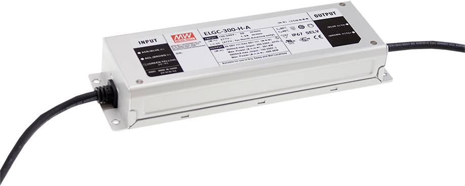 Driver de LED Mean Well à puissance constante 301 W 2600 - 8000 mA 29 - 58 V/DC extérieur, circuit PFC, dimmable, réglable