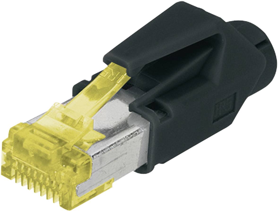 Digitus A-MO6 8/8 HRS Fiche modulaire RJ45 CAT 6, blindée, avec manchon anti-courbure A-MO6 8/8 HRS mâle, droit Nombre de pôles