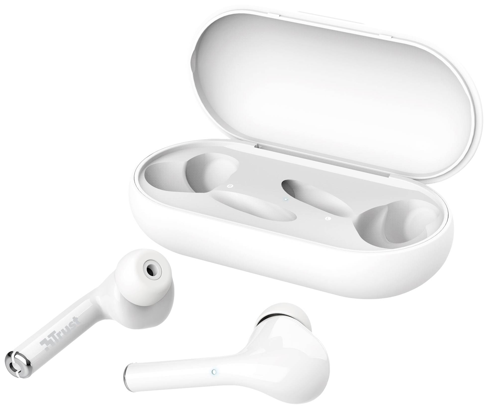Trust Nika Touch Écouteurs intra-auriculaires Bluetooth blanc